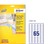 Mini etichette bianche stampanti Laser - 38,1x21,2 - 25 ff