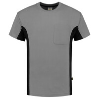 Tricorp T-shirt Bi-Color - Workwear - 102002 - grijs/zwart - maat 3XL