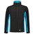 Tricorp softshell jack - Bi-Color - Workwear - 402002 - zwart/turquoise - maat XS