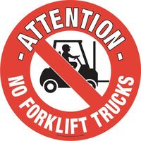 Floor Signs - No forklift trucks