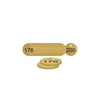 27mm Traffolyte valve marking tags - Bronze Effect (176 to 200)