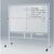 Premium revolving double-sided whiteboard with magnetic surface - H x W 1200 x 900mm