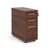 Office tall mobile pedestal drawers - delivery and install - narrow, walnut