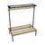 Evolve duo bench with mesh top shelf 3000 x 800mm 28 hooks - 3 uprights - black