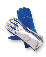 Hitzeschutzhandschuh Sebatanleder/Aluminium, bis 800°C, 5-Finger
