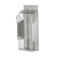 Leaflet Hanger / Lefalet Holder / Leaflet Dispenser "Nil II", with lid, water resistant, for outdoor use | ⅓ A4 (DL)