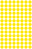 Markierungspunkte, Ø 8 mm, 4 Bogen/416 Etiketten, gelb