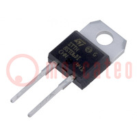 Diode: rectifying; THT; 600V; 8A; tube; Ifsm: 55A; TO220ACIns; 13ns