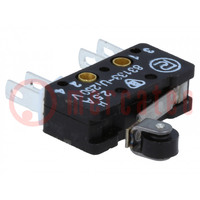 Microswitch SNAP ACTION; 2.5A/250VAC; 0.3A/220VDC; ON-(ON); IP40