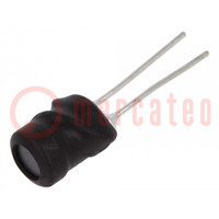Inductor: wire; THT; 3.3uH; Ioper: 5.5A; 23.35mΩ; ±20%; Ø7.5x9.5mm