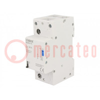 Relay: installation; bistable,impulse; NO; Ucoil: 230VAC; 40A; IP20