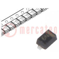 Diode: TVS; 180W; 6.2V; 10A; unidirectional; SOD523