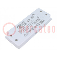 Power supply: switched-mode; LED; 12W; 24VDC; 500mA; 198÷264VAC