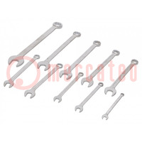 Wrenches set; combination spanner; 10pcs.
