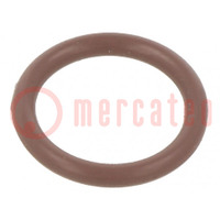 Joint O-ring; FPM; Thk: 2mm; Øint: 12mm; maron; -20÷200°C