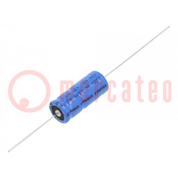 Condensatore: elettrolitico; THT; 2,2mF; 10VDC; Ø12,5x30mm; ±20%