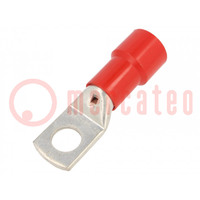 Tip: ring tube; M20; Ø: 21mm; 185mm2; crimped; for cable; insulated