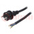 Cable; 3x2.5mm2; CEE 7/7 (E/F) plug,wires,SCHUKO plug; rubber