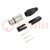 Plug; XLR; female; PIN: 3; straight; for cable; crimped; 1A; 3.5÷8mm