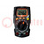 Multimetro digitale; Bluetooth; LCD; (4000); VDC: 0÷600V; True RMS