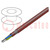 Wire; SiHF-C-Si; 3G1mm2; Cu; stranded; silicone; brown-red