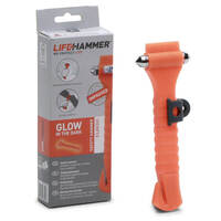 Lifehammer Rettungshammer Classic Glow Nothammer mit Sitzgurtmesser