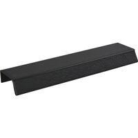 Produktbild zu Bench fogantyúléc lyuktáv 2x80,hossz 200mm,aluminium fekete csiszolt/fekete bőr