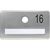 Produktbild zu SOLIDO névtábla kitekintő nélkül, ø 14 mm furattal, ezüst eloxált, gravír: 16