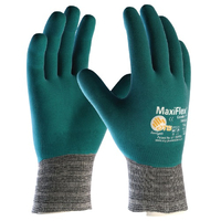 GANTS TRICOTÉ MAXIFLEX® COMFORT? ENDUIT MICROMOUSSES DE NITRILE GRIS/SARCELLE T8 - ATG - AT034926-ZZ08ACA