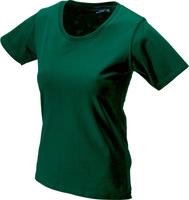 Damen-T-Shirt Basic-T, tailliert, Größe 2XL,d-grün