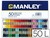 Lápices cera blanda (50 colores) 150 de Manley
