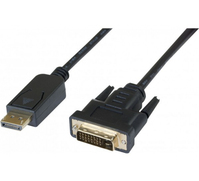 CUC Exertis Connect 128212 câble vidéo et adaptateur 3 m DisplayPort DVI-D Noir