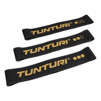 Tunturi 22CTSYO065 Übungsband Leicht - Mittel - Schwer Polyester Schwarz, Gold