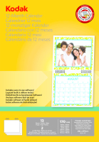 Kodak Calendario para impresora de tinta. incluye 13 hojas, sofware y nudillo