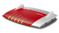 AVM FRITZ!Box 7490 router bezprzewodowy Gigabit Ethernet Dual-band (2.4 GHz/5 GHz) Czerwony, Srebrny