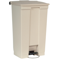 Rubbermaid Step-on 6146 87,1 l Rechthoekig Hoge-Dichtheid Polyethyleen (HDPE), Polypropyleen (PP) Beige