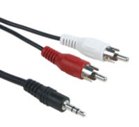 Schwaiger TFS1050 533 Audio-Kabel 5 m 3.5mm 2 x RCA Schwarz