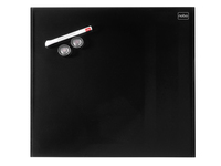 Nobo Tableau magnétique noir en verre Diamond 300x300, conditionnement retail