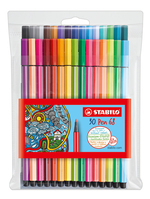 STABILO Pen 68 stylo-feutre Moyen Multicolore 30 pièce(s)