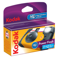 Kodak Power Flash 27+12 Cámara analógica compacta Negro, Amarillo