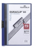 Durable Duraclip 60 stofklepmap Blauw, Transparant PVC