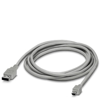 Phoenix CABLE-USB/MINI-USB-3,0M USB-kabel 3 m USB 2.0 USB A Mini-USB B Grijs