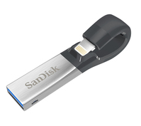 SanDisk iXpand USB flash drive 32 GB USB Type-A / Lightning 3.2 Gen 1 (3.1 Gen 1) Zwart, Zilver