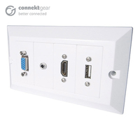 connektgear 20-1030 veiligheidsplaatje voor stopcontacten Wit