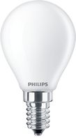 Philips Filament-Kerzenlampe, P45 E14, Milchglas, 60 W