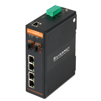 SilverNet SIL 73204MP hálózati kapcsoló Vezérelt L2 Gigabit Ethernet (10/100/1000) Ethernet-áramellátás (PoE) támogatása Fekete