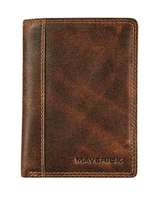 Maverick MAV-TO-030-03 Geldbörse, Kartenetui/Reisedokumentenhülle Briefttasche Braun Leder