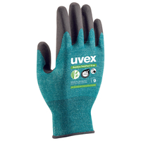 Uvex 60090 Fabrik-Handschuhe Schwarz, Grün Polyethylen, Elastan, Viskose, Polyamid, Stahl 1 Stück(e)