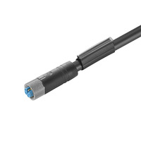 Weidmüller 2455150150 kábel érzékelőhöz és működtető szervhez 1,5 M M12 Fekete