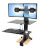 Ergotron WorkFit-S, Dual with Worksurface+ Nero Supporto multimediale